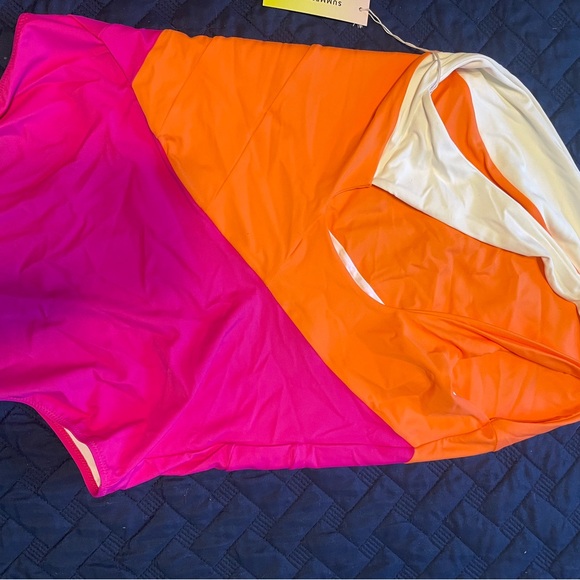 Summersalt Pink and Orange One Piece Swim - Picture 2 of 3